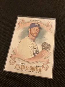 2021 Topps Allen & Ginter Los Angeles Dodgers Clayton Kershaw Card # 28 - Bild 1 von 2