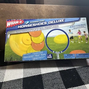 Frisbee Disc Horseshoe Deluxe - 2010 Wham-O Outdoor Game - Open Box. New - Picture 1 of 4