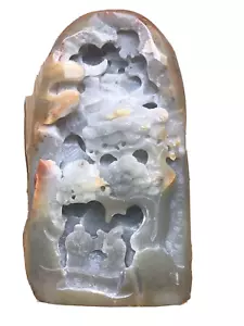 A HEAVY Chinese 2nd half 20th century Jade/Hardstone Landscape Carving - 1.3KG - Picture 1 of 19