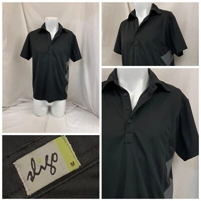 Camisa de golf Sligo M negra polo manga corta 100 % poliéster YGI W1-226 Foto 1 de 4