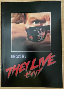 Programa de películas They Live 1988 Japón John Carpenter, Roddy Piper, Keith David - Imagen 1 de 5
