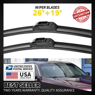 Front Wiper Blades Pair 26"+18" All Season For Ford Transit Connect 2010-2013 - Image 1 of 4