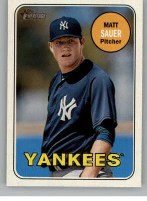 2018 Topps Heritage Minor League #177 Matt Sauer GCL Yankees - Image 1 of 2