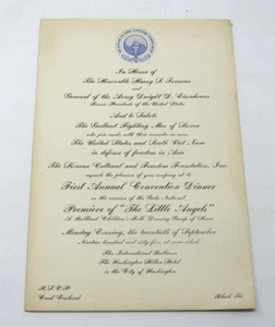 1965 Vietnam War Convention Program Honoring President Harry Truman & Eisenhower - Picture 1 of 8