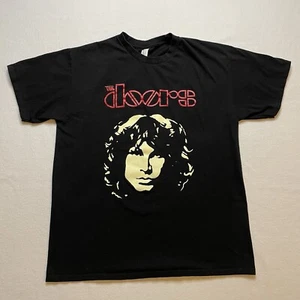 Camicia The Doors uomo grande Jim Morrison manica corta nera anni 60 rock band - Foto 1 di 10