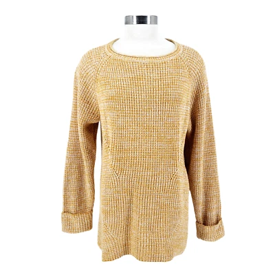 Suéter Style & Co abeto dourado algemado manga longa malha pulôver novo com etiquetas feminino 1X - Imagem 1 de 4