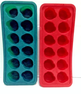 Set/2 Silikon Urlaub Backformen Weihnachten Weihnachtsmann Kopf Süßigkeiten Eiswürfel - Bild 1 von 5