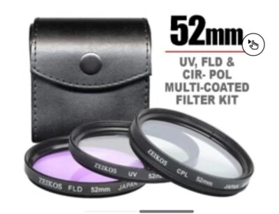Zeikos ZE-FLK52 52mm Professional Glass Filter Kit New in Box - Image 1 of 4