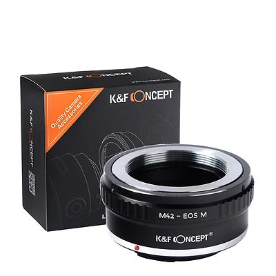 K&F Concept adapter for M42 mount lens to Canon EOS M camera M1 M2 M3 M5 - Image 1 of 4