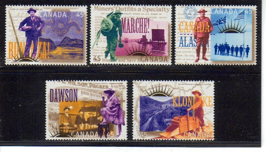 1996 Canada SC# 1606a-i Yukon Gold Rush Lot# 285 M-NH   - Image 1 of 1