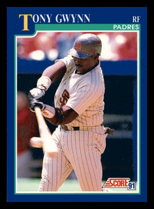 1991 Score Tony Gwynn HOF San Diego Padres #500 Mint