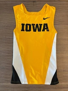 Women's Small Team Issued University of Iowa Nike NCAA Track And Field Singlet - Picture 1 of 5