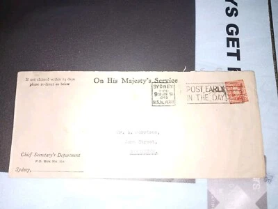 RUBENV561:Australia-1948-Singleton NSW Local Use The CHIEF SECRETARY'S DEPT.-V02 - Image 1 of 2