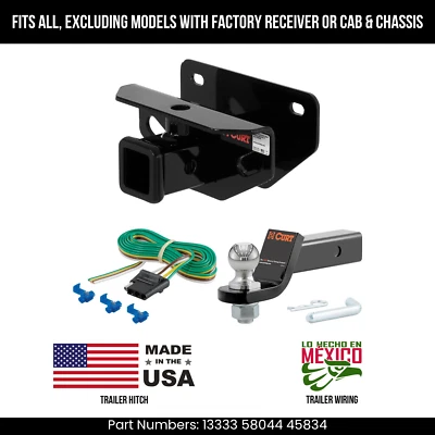 Сцепное устройство для прицепа 2013 Ram 3500 4-контактный провод 178 дюймов шариковое отличное оригинальное сцепное устройство и курт C&Cs - Изображение 1 из 4