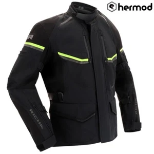 Richa Atlantic 2 Laminate Gore-Tex Waterproof Motorcycle Jacket - Black/Yellow - Picture 1 of 4