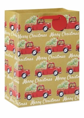 THE PIONEER WOMAN 2020 PIONEER WOMAN Basset Hound TRUCK MEDIUM CHRISTMAS GIFT BAG