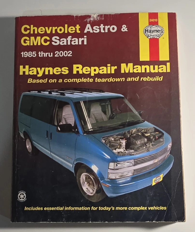 Chevrolet Astro & GMC Safari 1985-1998 Haynes Repair Manual 24010 Chevy Van - Image 1 of 2