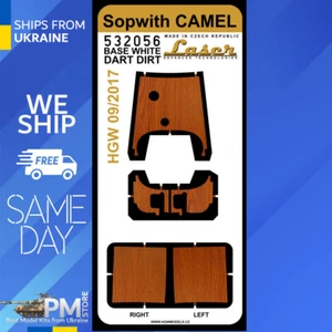 HGW 532056 1/32 Camello Sopwith Madera Oscura para Alas de Nuez de Ala - Imagen 1 de 2