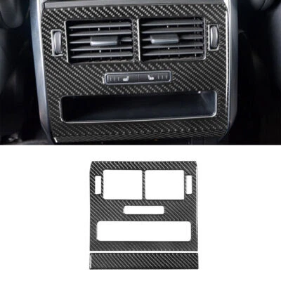 Cubierta de ventilación de aire trasera de fibra de carbono de vinilo para Land Rover Range Rover Sport 2014-17 Foto 1 de 4