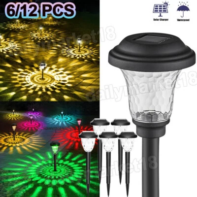 6-12 Pack Solar LED Garden Lights Outdoor Landscape Pathway Yard Lamp Waterproof - Image 1 of 4