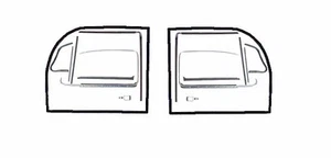 VW Bug Sedan Basic Door Rubber and Molding Kit 1969-1977 - Picture 1 of 1