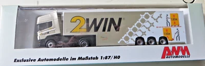 Awm 52171 H0 1:87 Truck Scania Semitrailer 1:87 "Emons - 2WIN" New in OVP - Image 1 of 2