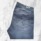 DONDUP Jeans Uomo Blu Chiari Modello George Elasticizzati Taglia 40 W40 / 54 ITA