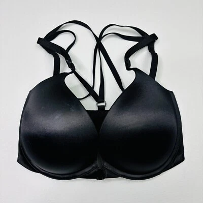 Victoria Secret Push Up Front Close Bra 32DDD Plunge Underwire Strappy Back - Image 1 of 4