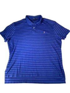 Polo Ralph Lauren pima soft touch XXL stripped shirt flesh pony - Picture 1 of 8