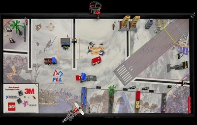 FLL (FIRST LEGO League) Nature's Fury 2013 -  #9664 Mat and Models - Image 1 of 4