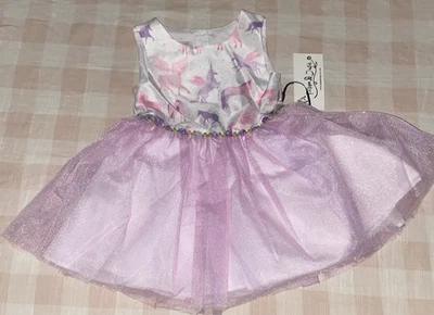 Pippa & Julie ребенка ясельного возраста девочек единорог тюль платье Sz 3T новый - Изображение 1 из 4