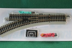 Bachmann E-Z Track Left Hand Remote HO Switch NEW Nickel Silver Rails, Grey Road - Picture 1 of 5