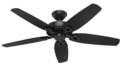 Hunter 53294 Builder Elite 52" Ceiling Fan in Black - Image 1 of 4