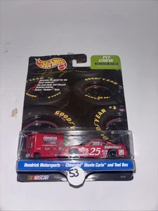 1999 Hot Wheels Pit Crew Hendrick Motorsports Monte Carlo and Tool Box #25  NIP - Picture 1 of 3