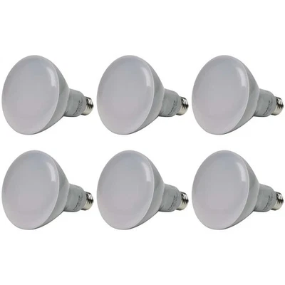 Satco 9.5W - BR30 LED - 3000K - Medium base - 120V - Dimmable - 6PK - Image 1 of 4