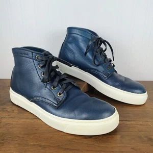 WOLVERINE 1000 MILE Blue Horween Leather High Sneaker Mens 7 D Streetwear skater - Picture 1 of 11
