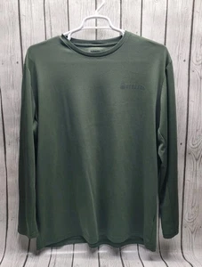 Beretta Shirt Mens XXL Green Performance Polyester Long Sleeve Casual Outdoors - Picture 1 of 9