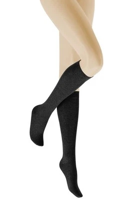KUNERT FASHION GMBH (HUDSON) 3er Pack Hudson Relax Cotton Damen Kniestrumpf lange Socken Damen 005360
