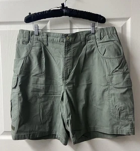 Pantalones Cortos Carga Columbia Sportswear Lona Para Hombres 38 Verde Magnum PI Entrepierna 7 pulgadas - Imagen 1 de 12