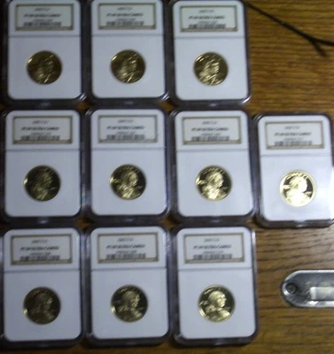 LOT OF 10- 2005 S  PR69 ULTRA CAMEO SACAGAWEA - NGC!! - Image 1 of 3