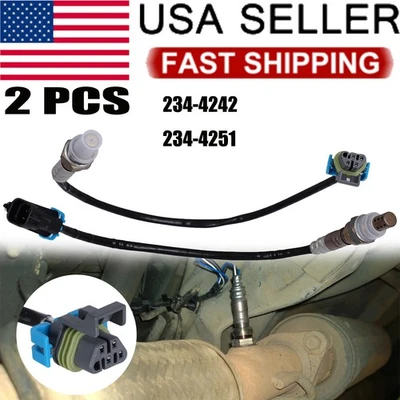 Для 2010-2014 Chevrolet Equinox 2,4 л кислорода O2 02 датчик вверх + вниз по течению 234-4242 - Изображение 1 из 4