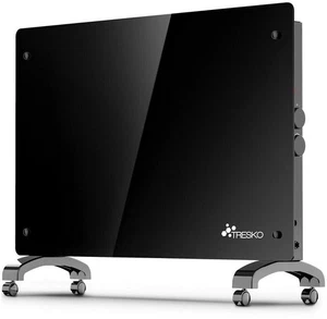 TRESKO Glaskonvektor 1500 W – Elektro Heizgerät Glasheizung Wand & Stand, Neu - Bild 1 von 2