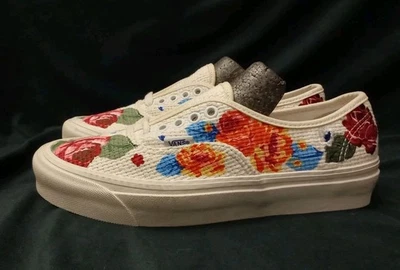 VANS Authentic 44 DX Anaheim Factory Collection - Needlepoint Floral Size 6.5uk - Image 1 of 4