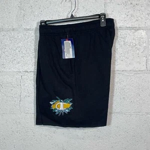 Champion Men's Powerblend Standard-Fit Logo-Print 7" Fleece Shorts - Black XL - Picture 1 of 8