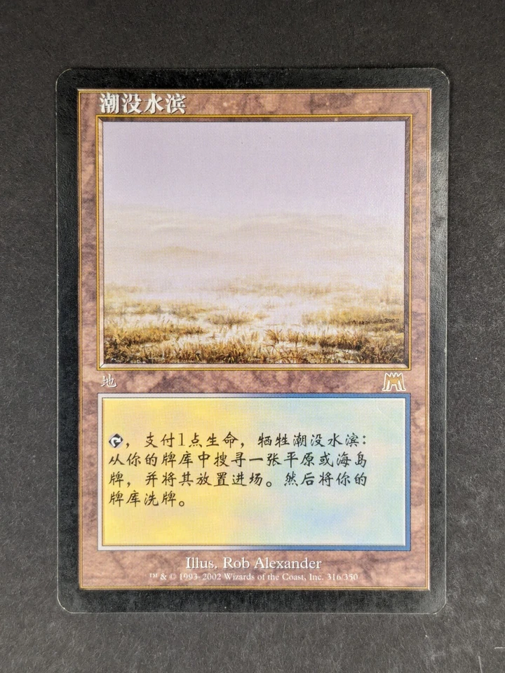 MTG Flooded Strand, Onslaught S- CHINESE - Slightly Played +/-, SP 4 available - Image 1 of 3