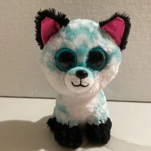 Ty PIPER the Green White Chevron Fox Plush - 6” Retired Claire's Exclusive - Picture 1 of 5
