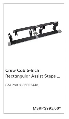 НОВАЯ открытая коробка OEM 23 CHEVROLET COLORADO & GMC CANYON ХРОМИРОВАННЫЕ 5-ДЮЙМОВЫЕ ПОДНОЖКИ - Изображение 1 из 4