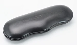 LUNOR Eyeglasses Case Real Wood Black A Folding Small Flat Magnet S 140x50x20 New - Picture 1 of 15