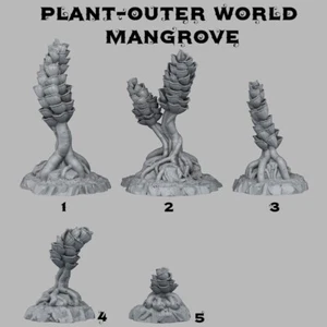decor 5x plante alien - Imagen 1 de 2