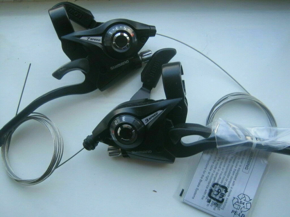 Shimano Acera Ergo Ez Fire cycle / bike gear shifters 3, 7, 8, 21 or 24 speed - Image 1 of 1